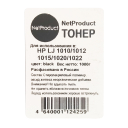 Тонер NetProduct для HP LJ 1010/1012/1015/1020/1022, Bk, 1 кг, канистра x 10 штук, коробка