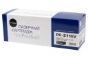Картридж NetProduct (N-PC-211EV) для Pantum P2200/P2207/P2507/P2500W/M6500/6550/6607, 1,6К