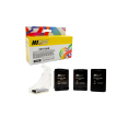Набор Hi-Black (F6V19AE) №123 (1 адапт. картридж+ 3 сменных чернильницы) для HP DJ2130, Bk