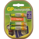 Аккумулятор GP Rechargeable 100AAAHC4/2 AAA NiMH 1000mAh (6шт) блистер