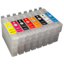 Перезаправляемые картриджи T0870, T0871, T0872, T0873, T0874, T0877, T0878, T0879 для Epson Stylus Photo R1900 комплект 8 шт IST