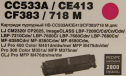 Картридж Hi-Black (HB-CC533A/CE413/CF383/718) для HP CLJ CP2025/CM2320/Canon LBP7200, M, 2,8K