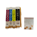 Перезаправляемые картриджи HP 178 (БЕЗ ГАРАНТИИ) для HP Photosmart 5510 / 5515 / 6510 / B010B / B110A / B110B / B210B / PLUS B210A, DJ 3070A,  комплект 4 шт IST с чипами