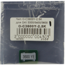 Чип для Oki 43459345/43459329, Oki C3300/C3400/C3450/C3600, Yellow, 2.5K