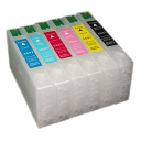Перезаправляемые картриджи T5591,T5592,T5593,T5594,T5595,T5596  для Epson Stylus Photo RX700 комплект 6 шт IST
