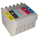 Перезаправляемые картриджи T0801,T0802,T0803,T0804,T0805,T0806 для Epson Stylus Photo P50 / PX650 / PX660 / PX700 / PX710 / PX720 / PX730 / PX800 / PX810 / PX820 / PX830 / R265 / R285 / R360 / RX560 / RX585 / RX595 / RX685 комплект 6 шт IST